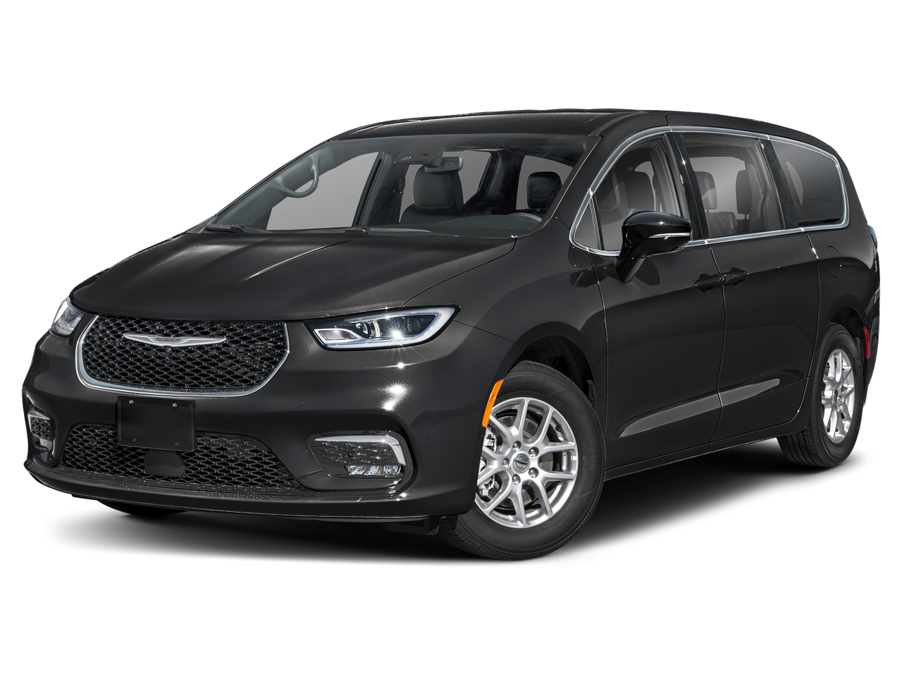 2026 Chrysler Pacifica Select in Diamond Black Crystal Pearlcoat — front three-quarter view