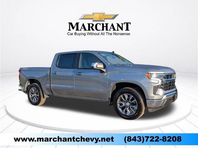 2026 Chevrolet Silverado 1500 LT in Sterling Gray Metallic — front three-quarter view