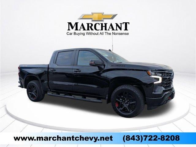 2026 Chevrolet Silverado 1500 RST in Black — front three-quarter view