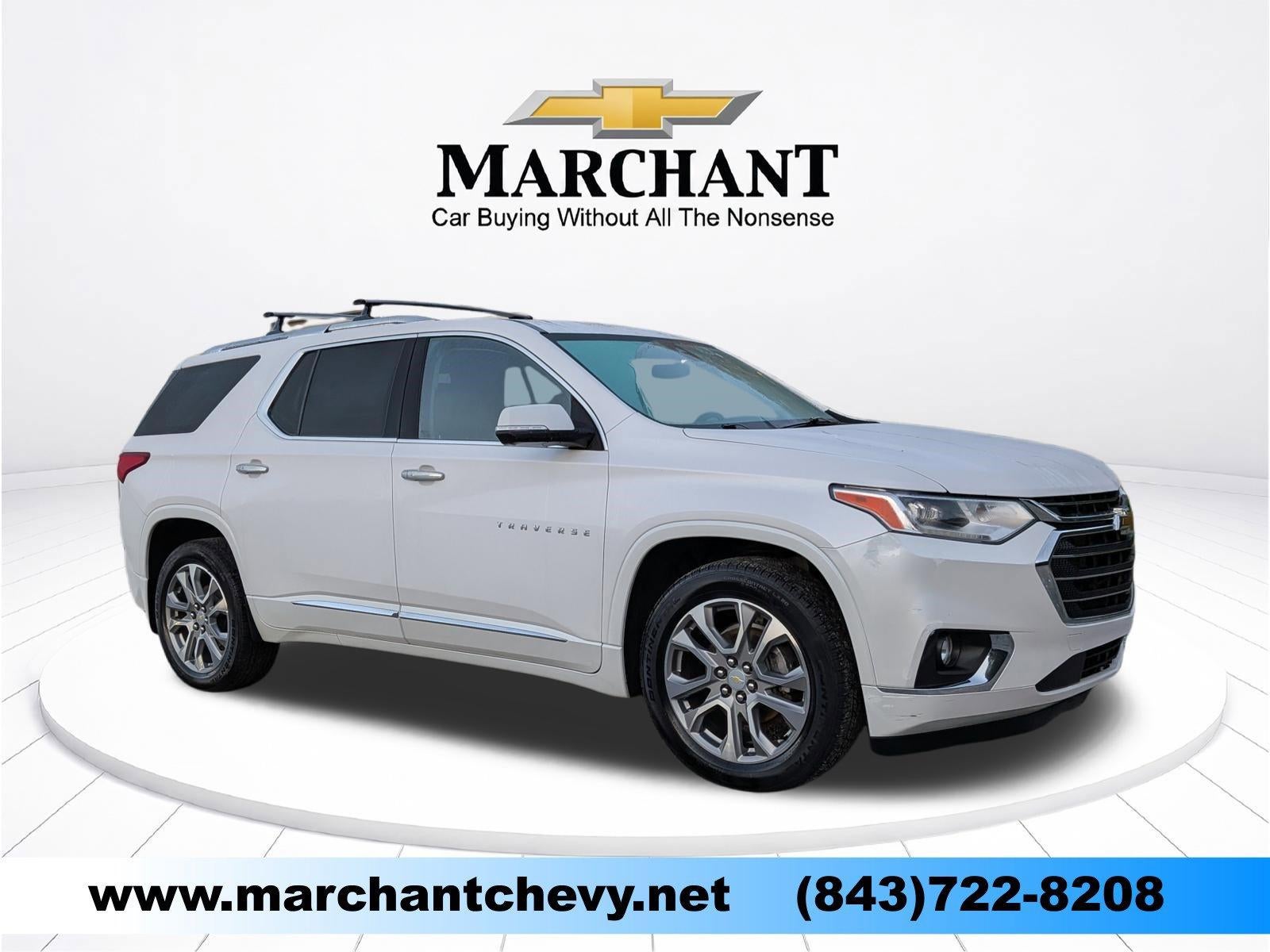 2020 Chevrolet Traverse AWD 1LZ in Iridescent Pearl Tricoat — front three-quarter view