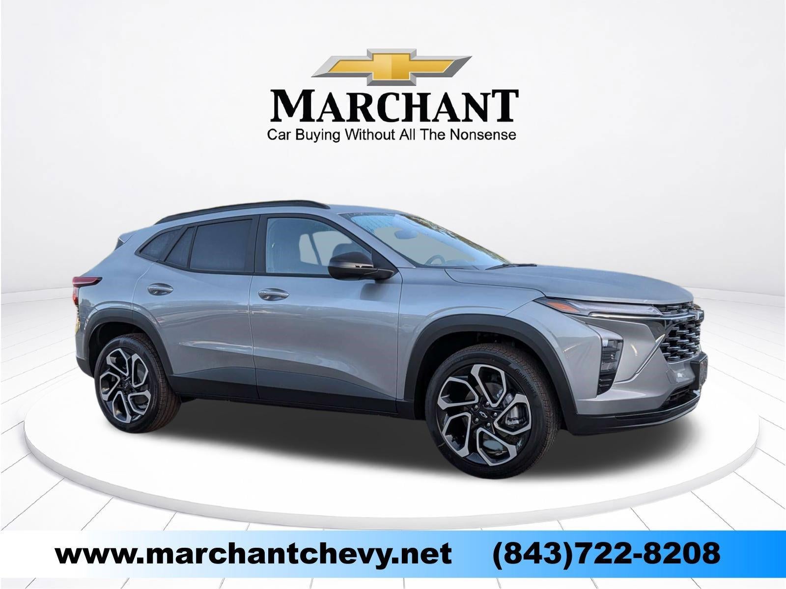2026 Chevrolet Trax 2RS in Sterling Gray Metallic — front three-quarter view
