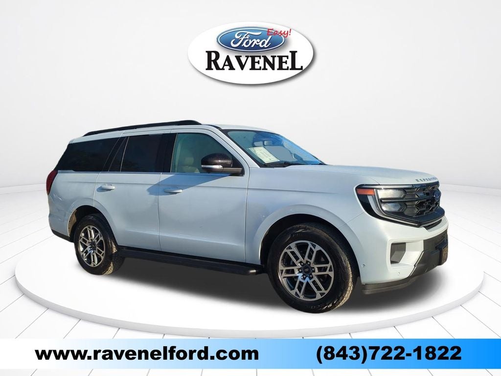 2025 Ford Expedition Active in Silver Metallic — front three-quarter view