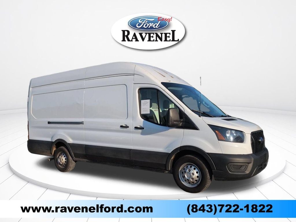 2023 Ford Transit-350 Base in Oxford White — front three-quarter view