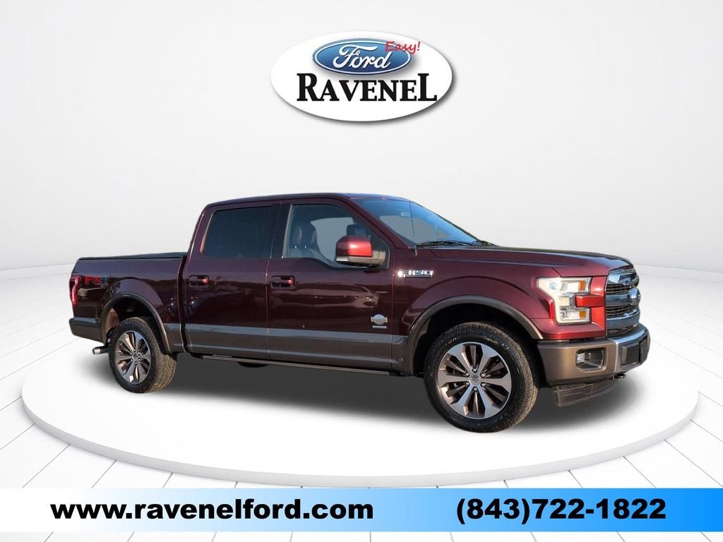2017 Ford F-150 King Ranch in Fire — front three-quarter view